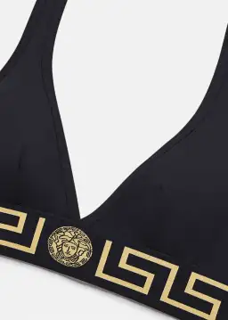 Versace Greca Border Bralette Black Size 1/AU 10 for rent on The Volte - image 3