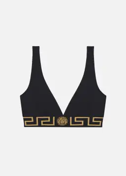 Versace Greca Border Bralette Black Size 1/AU 10 for rent on The Volte - image 2