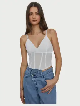 Viktoria and Woods Omega Bustier White Size 0/Au 6 