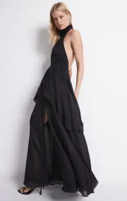 Aje Bungalow Sienna Dress in Black Size 8 for rent on The Volte - image 2