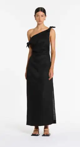 Sir The Label Bettina Off Shoulder Dress In Black Size 3 / AU 12