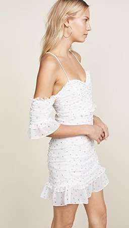 For Love and Lemons La Brooke Cocktail Dress White Size 8 for rent on The Volte - image 2
