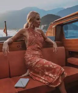 Sir The Label Florentine One Shoulder Pleated Midi Dress Print Size 3 / AU 12 for rent on The Volte - image 2