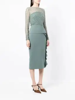 Rachel Gilbert Estelle Dress Green Size 4/Au 14  for rent on The Volte - image 2