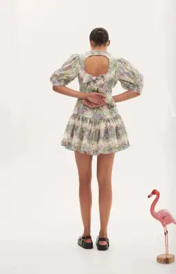 Alemais Alamos Agnes Mini Dress Cream Size AU 12  for rent on The Volte - image 3