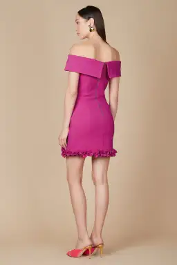 Rebecca Vallance Amina Mini Dress Pink Size 10  for rent on The Volte - image 2