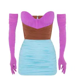 Alex Perry Stone Mini Dress Multi Size 8 for rent on The Volte - image 4