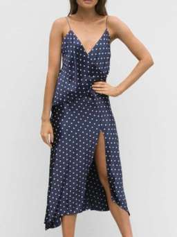 BEC AND BRIDGE BONJOUR POLKADOTT NAVY DRESS SIZE 8