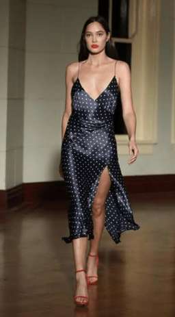 BEC AND BRIDGE BONJOUR POLKADOTT NAVY DRESS SIZE 8