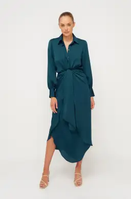 Sheike Hemisphere Midi Dress Blue Size 8 / S for rent on The Volte - image 1