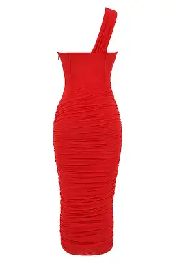 House of CB Valentina Midi Dress Red Size 6 for rent on The Volte - image 7