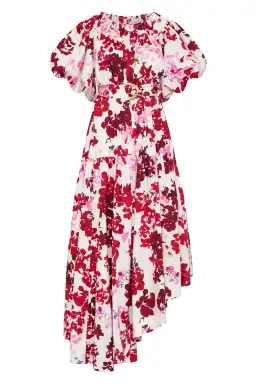 Aje Riviera Midi Dress Print Pink Size AU 16 for rent on The Volte - image 3