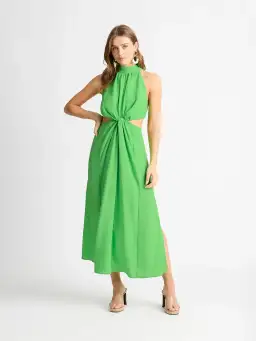 Sheike Elevate Maxi Dress Green Size AU 8 