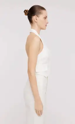 Scanlan Theodore Double Cotton Waistcoat and Trousers Set Alabaster Size 8  for rent on The Volte - image 2