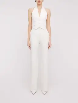 Scanlan Theodore Double Cotton Waistcoat and Trousers Set Alabaster Size 8  for rent on The Volte - image 1