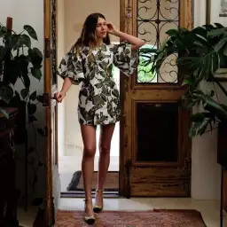 AJE - RARE - Oasis Cut Out Mini Dress Olive Leaf - Size 10 for rent on The Volte - image 3