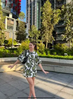 AJE - RARE - Oasis Cut Out Mini Dress Olive Leaf - Size 10 for rent on The Volte - image 4