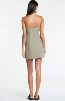 Sir the Label Adrien Structured Mini Dress Sage Green  Size 0 / Au 6  for rent on The Volte - image 3