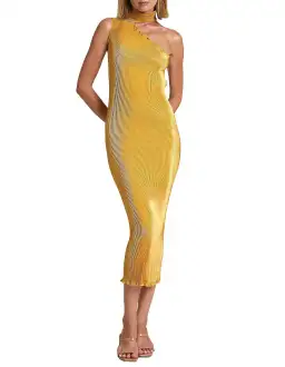 L'Idee Soiree 90’s Gown In Marigold Size AU 10 for rent on The Volte - image 1