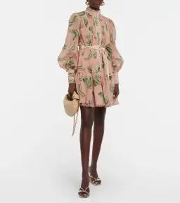 Alemais Bananarama Mini Dress Pink Size AU 10