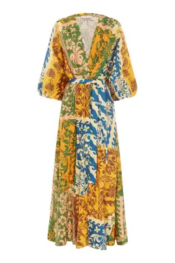 Alemais Archie Wrap Dress Multi Print Size 8 for rent on The Volte - image 4