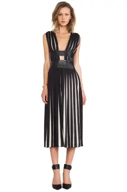 Shakuhachi Pleats Please Dress Black Size 6