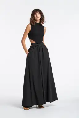 Sir the Label Signe Deconstructed Gown Black Size 6