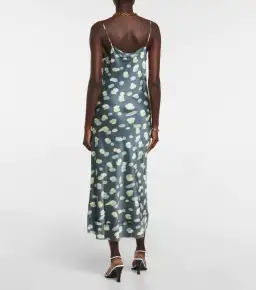 Lee Mathews Bella Printed Silk Satin Slip Dress Print Size 6 for rent on The Volte - image 2