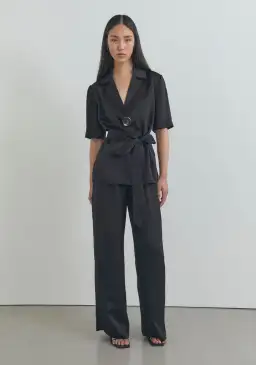 Viktoria And Woods Chorus Shirt And Pilot Pant Set Black Size 14 for rent on The Volte - image 1