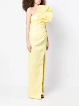 Rachel Gilbert Evana Gown Yellow Size AU 12