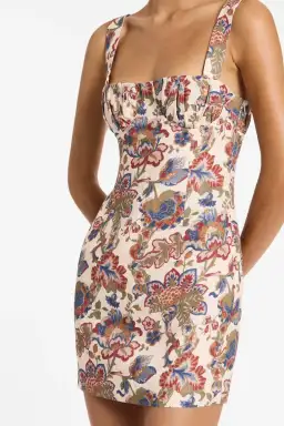 Sir the Label Bettina Mini Dress Floral Size 1 / Au 8 for rent on The Volte - image 2