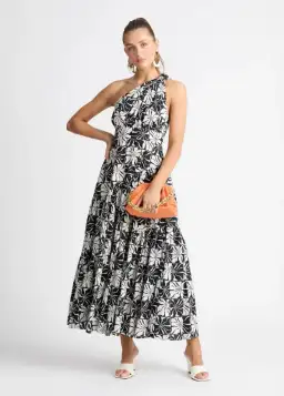 Sheike Magnolia Maxi Dress Black Size AU 8