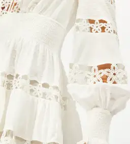 Zimmermann Primrose Daisy Embroidered Lace Short Dress White Size 1 / AU 10  for rent on The Volte - image 4