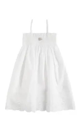 Dolce & Gabbana Cotton Poplin Dress White Size 5