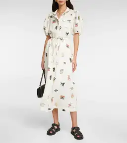 Alemais Hera Midi Shirt Dress Print Size 14
