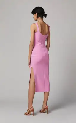 Bec & Bridge Joelle Midi in Bubble Gum Pink Size 6 for rent on The Volte - image 3