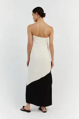 Dissh Taj Pearl and Black Midi Dress White Size 10 for rent on The Volte - image 2
