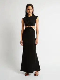 Christopher Esber Distorted Split Quartz Dress Black Size 8 for rent on The Volte - image 1