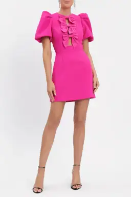 Rebecca Vallance Cecily Mini Dress Hot Pink Size 6 for rent on The Volte - image 1