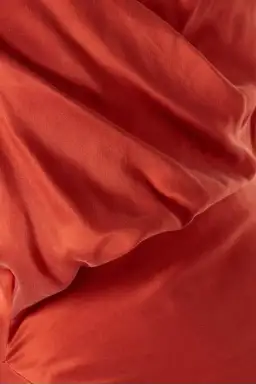 One Fell Swoop Muse Asymmetric Midi Dress in Burnt Orange Size 6 for rent on The Volte - image 4