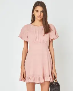 Auguste The Label Pia Mini Dress Pink Size 6 for rent on The Volte - image 2