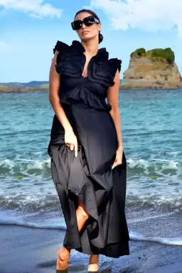 Trelise Cooper Got the Frills for You Black Size 10
