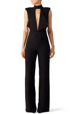 MISHA Justine Pantsuit Black Size 8/S  for rent on The Volte - image 1