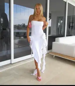 Fanci Club The Crime Dress White Size S/AU 8 for rent on The Volte - image 1