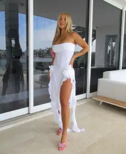 Fanci Club The Crime Dress White Size S/AU 8 for rent on The Volte - image 3