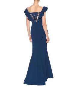 Rebecca Vallance Aegean off-the-shoulder dress navy size 12 for rent on The Volte - image 4