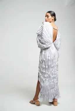 L'idee De Luxe Gown in Metallic Size AU 8 for rent on The Volte - image 3