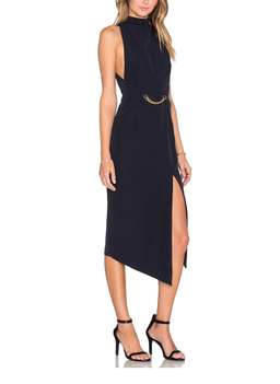 Shona Joy Admiral High Neck Dress in Navy size 6 for rent on The Volte - image 2