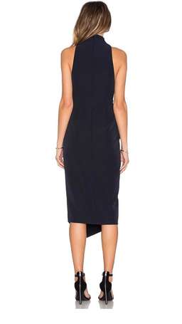Shona Joy Admiral High Neck Dress in Navy size 6 for rent on The Volte - image 3