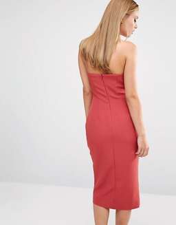 Keepsake Walk the Wire Marsala Midi Dress size 8 (small) for rent on The Volte - image 4